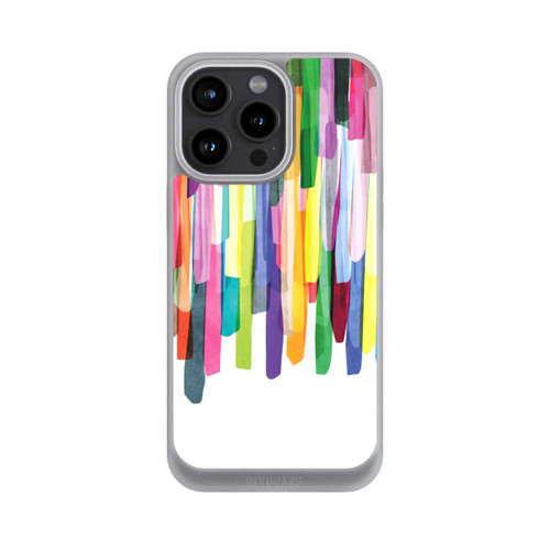 Apple iPhone 15 Pro Max NIVOpure Rayures colorées fond blanc