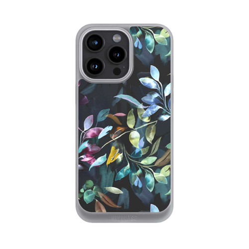 Apple iPhone 15 Pro Max NIVOpure Mystische Aquarellblätter schwarz