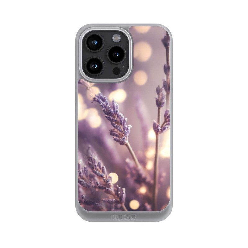 iPhone 15 Pro Max NIVOpure Lavender Close Up with AI