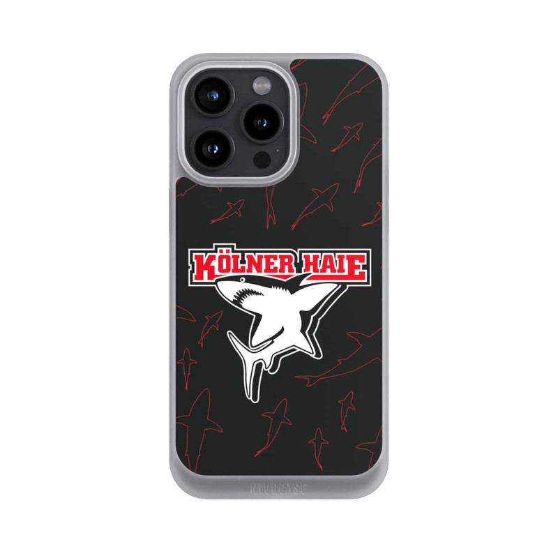 iPhone 15 Pro Max NIVOpure Haie Muster Rot