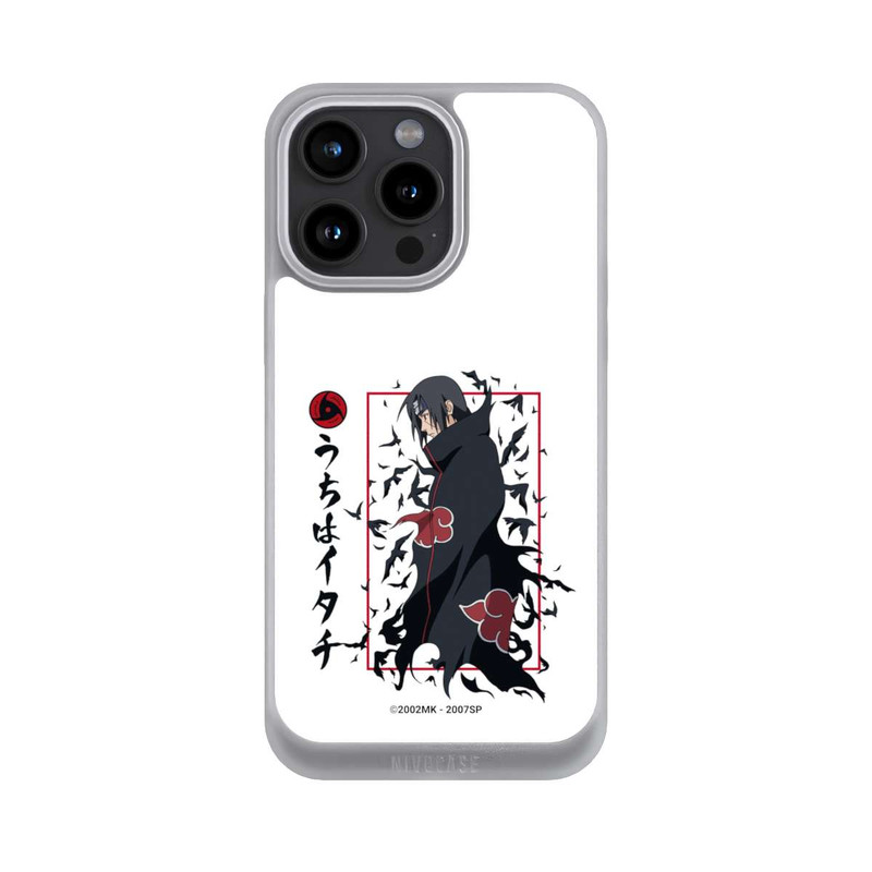 iPhone 15 Pro Max NIVOpure Itachi Krähen Weiß