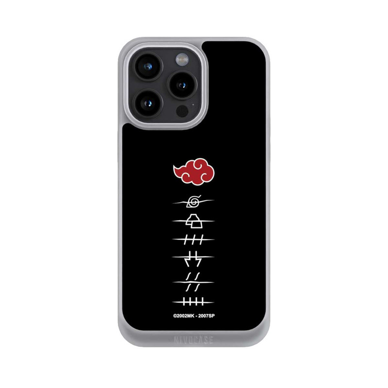 iPhone 15 Pro Max NIVOpure Akatsuki Mitgliedssymbole Schwarz