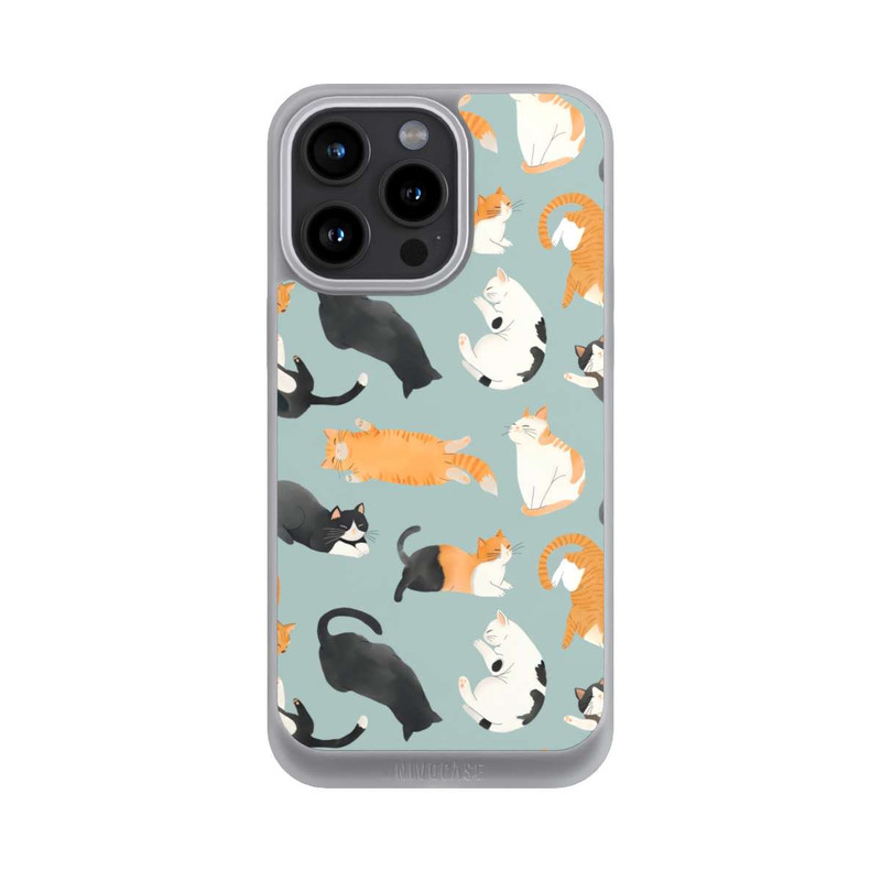 iPhone 15 Pro Max NIVOpure Cats Pattern
