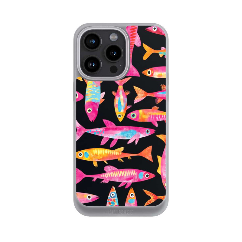 iPhone 15 Pro Max NIVOpure Funky bunte Fisch Parade mit KI