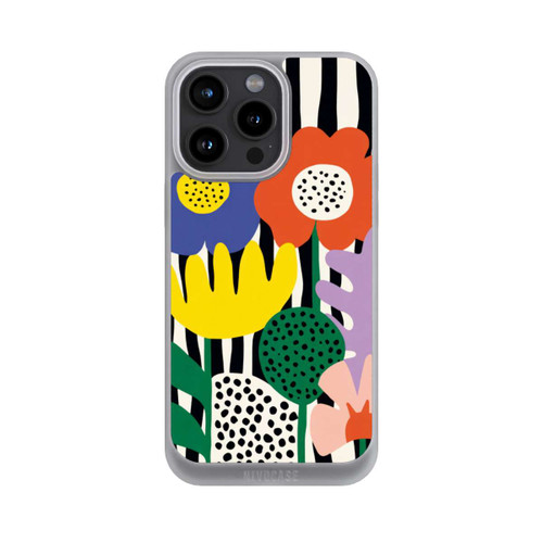 Apple iPhone 15 Pro Max NIVOpure Flowers Striped Background