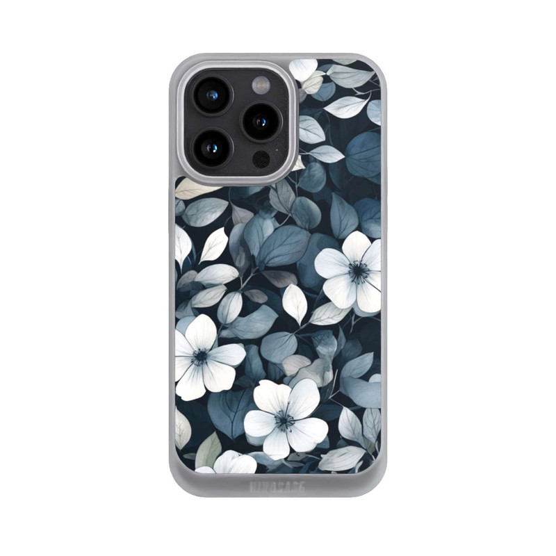 iPhone 15 Pro Max NIVOpure Blaue Negativblumen mit KI