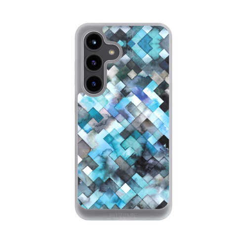 Samsung Galaxy S24 NIVOpure stimmungsvolles geometrisches Muster blau