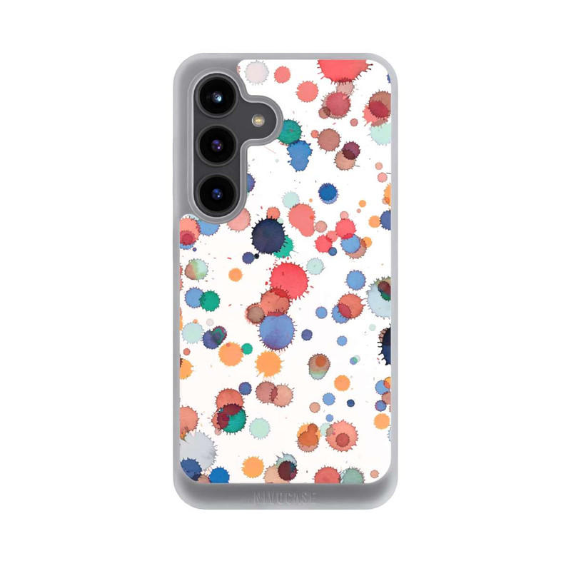 Galaxy S24 NIVOpure Tropfen Aquarell Textur Blau Gelb