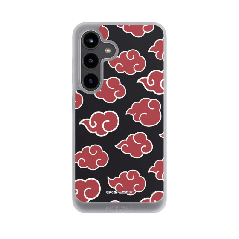 Galaxy S24 NIVOpure Akatsuki Pattern Black Big