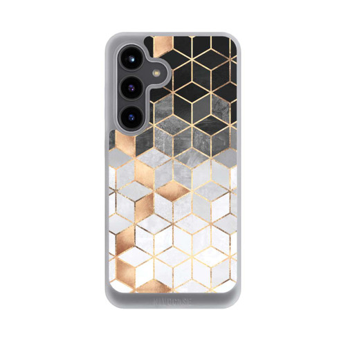 Samsung Galaxy S24 NIVOpure Würfel dunkel und gold