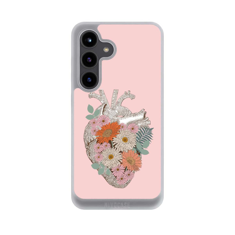 Galaxy S24 NIVOpure Florales Vintage-Herz