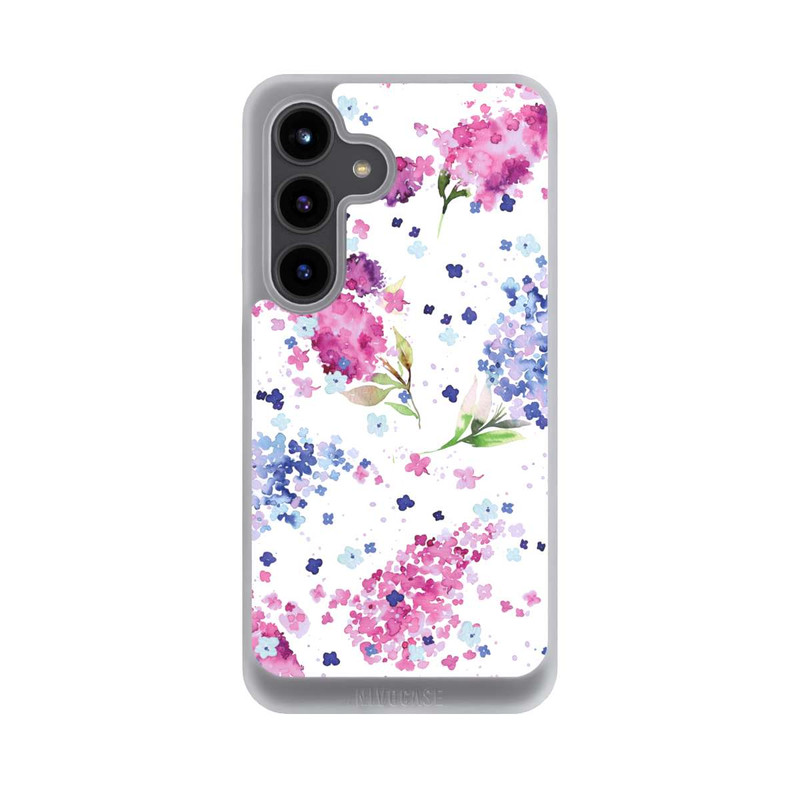 Galaxy S24 NIVOpure Hortensien Lila und Rosa Blumen