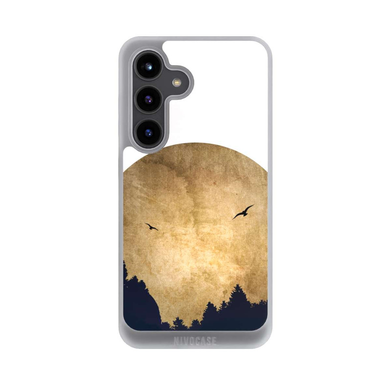 Galaxy S24 NIVOpure Zwei Vögel vor Mond