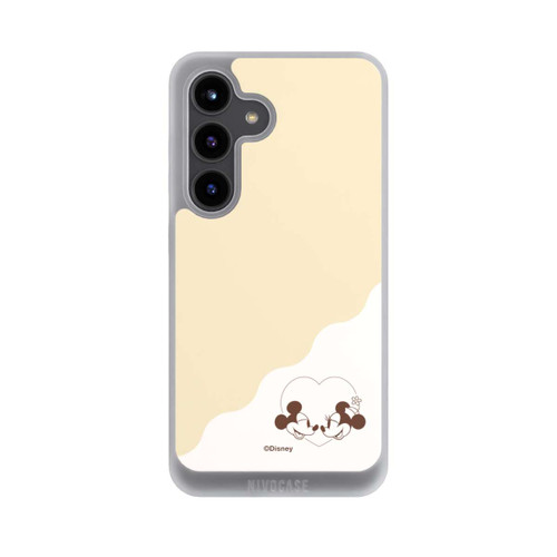 Samsung Galaxy S24 NIVOpure Mickey and Minnie Love Heart Beige