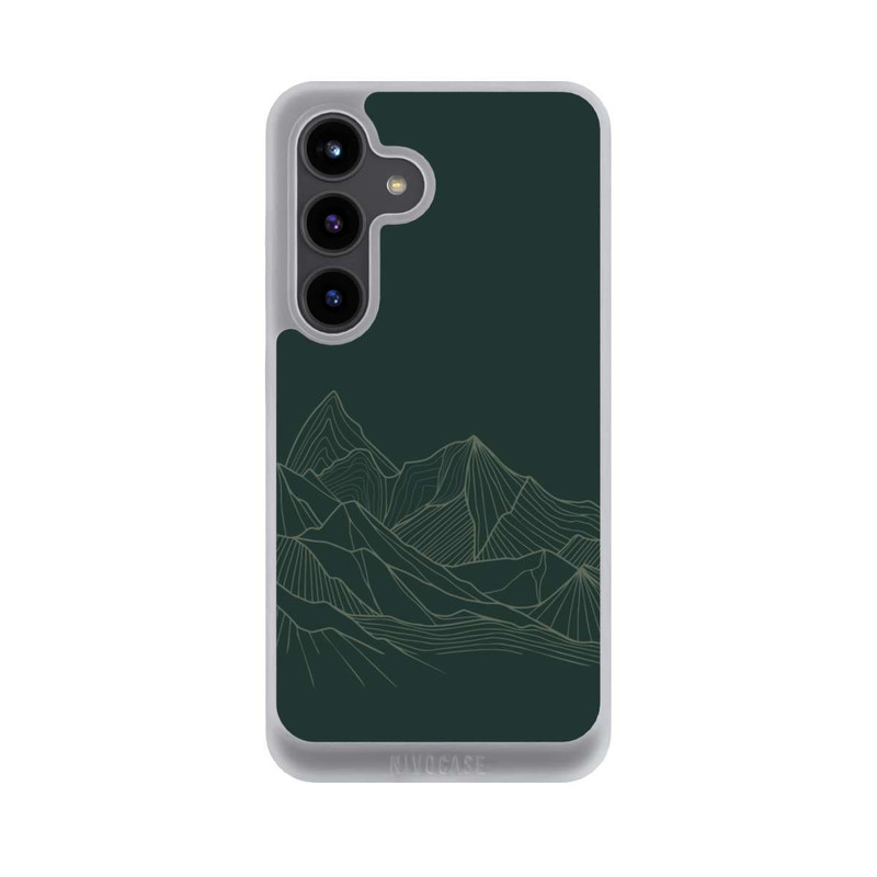 Galaxy S24 NIVOpure Berg Line Art Grün
