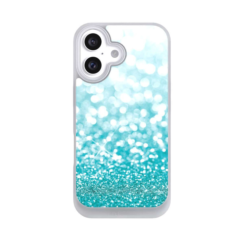 iPhone 16 NIVOpure Pluie de Paillettes Pétroles Look