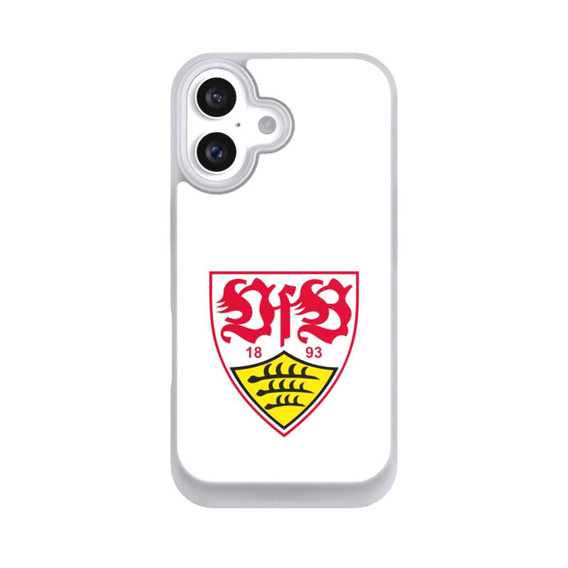 iPhone 16 NIVOpure VfB Stuttgart Wappen Weiß