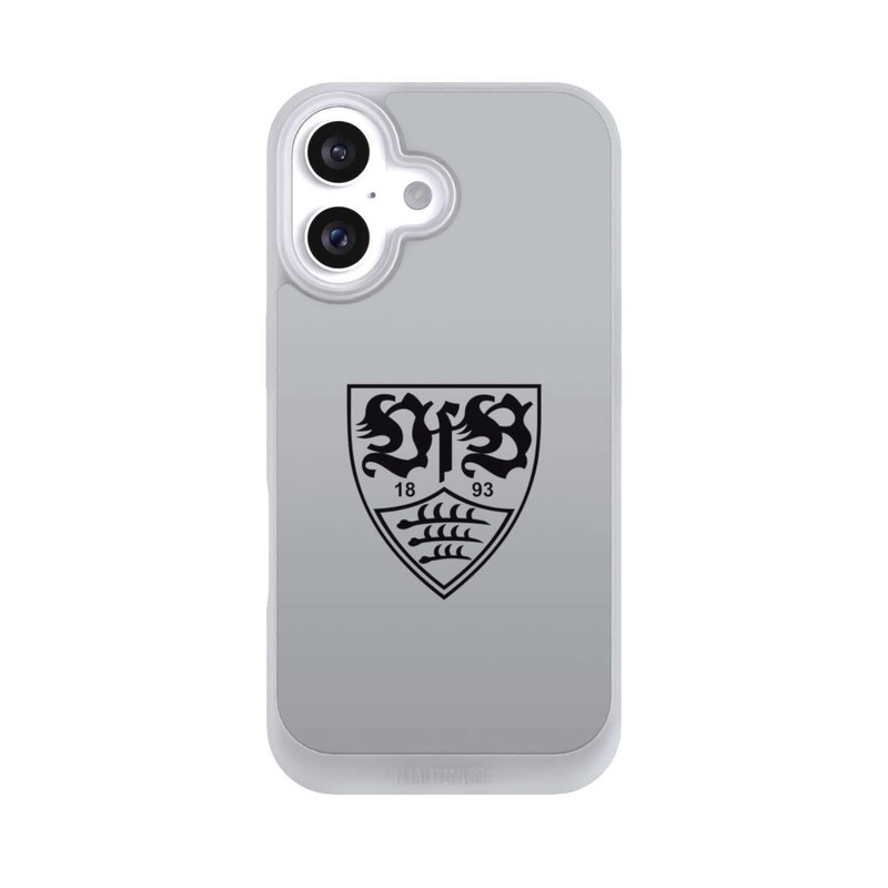 iPhone 16 NIVOpure VfB Stuttgart Wappen Grau