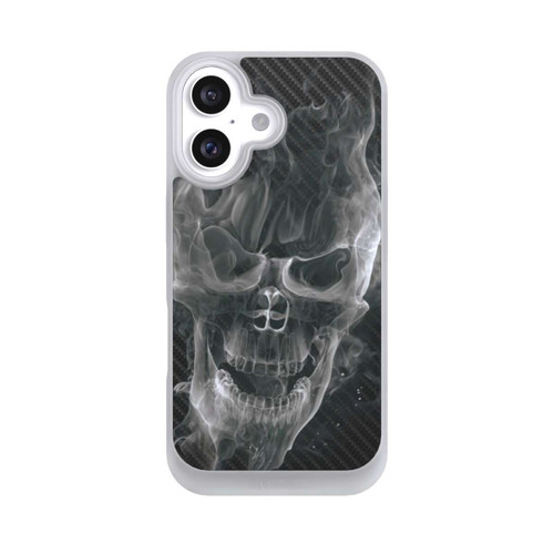 Apple iPhone 16 NIVOpure rauchender Totenkopf Carbon