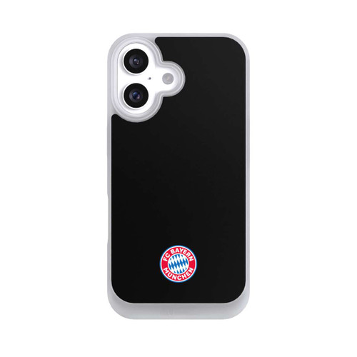 Apple iPhone 16 NIVOpure Logo FCB Classique Petit - Coloré sur Fond Noir
