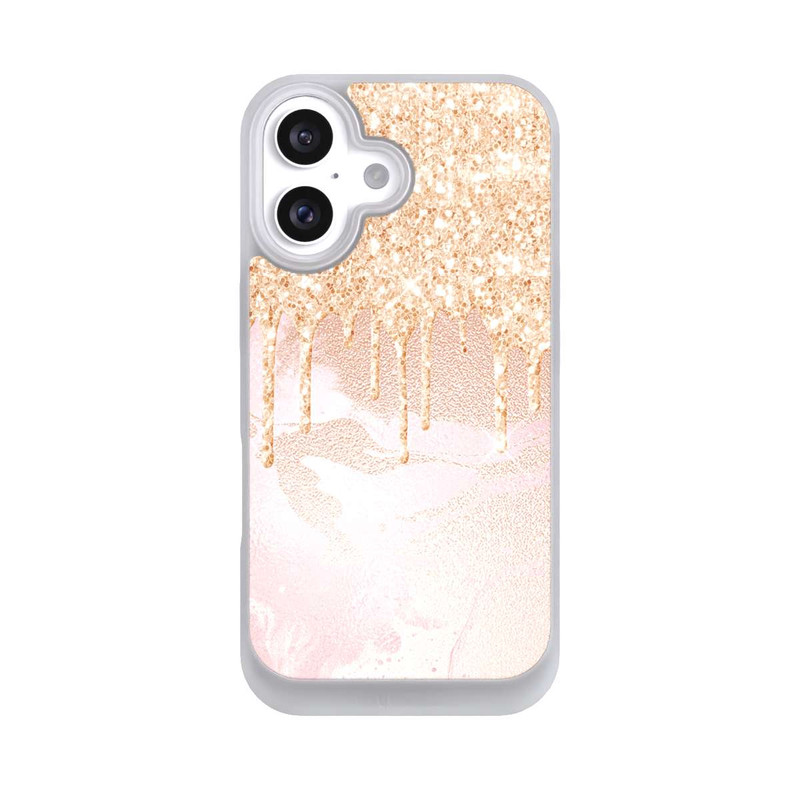 iPhone 16 NIVOpure Rosegold Glitter Droplet Look