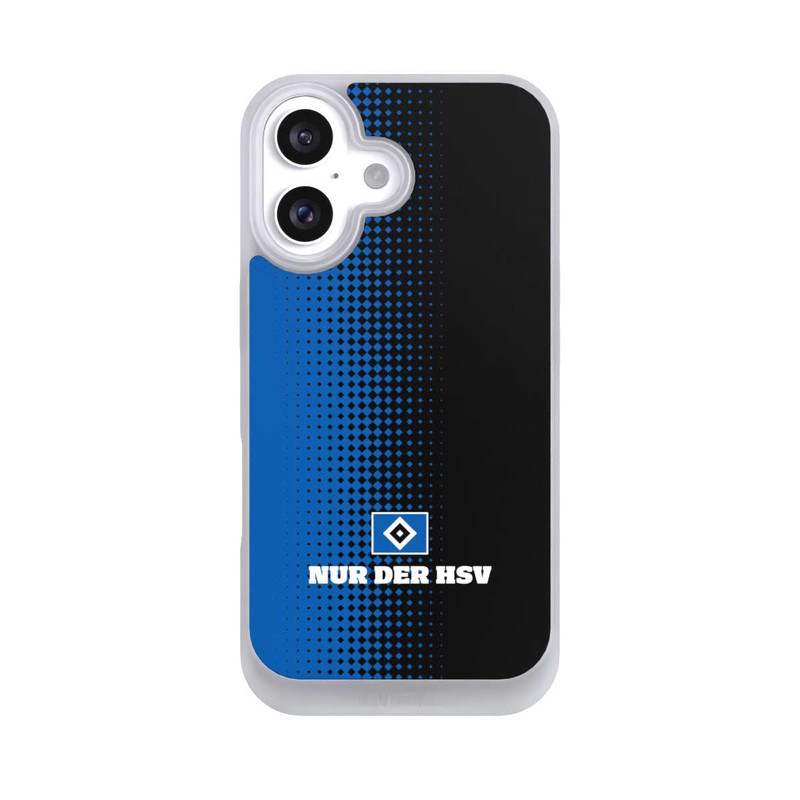 iPhone 16 NIVOpure Nur der HSV - Rautenraster Schwarz