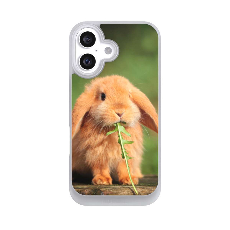 iPhone 16 NIVOpure Kaninchen mit Grünzeug