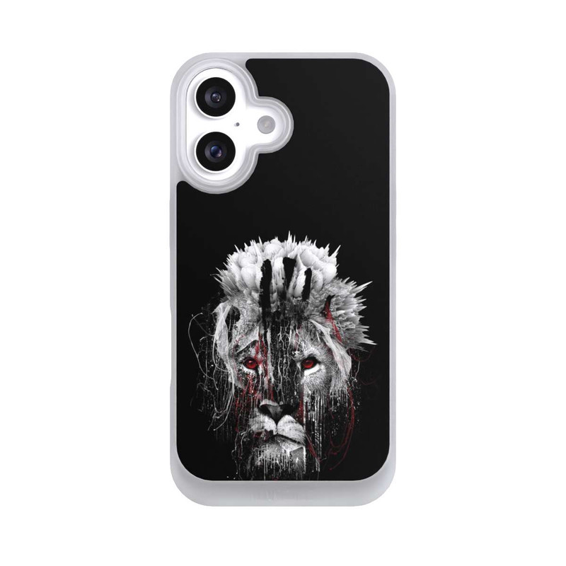 iPhone 16 NIVOpure Löwe Rote Augen