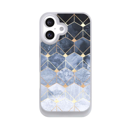  NIVOpure Blaue Sechsecke und Diamanten Golddruck
