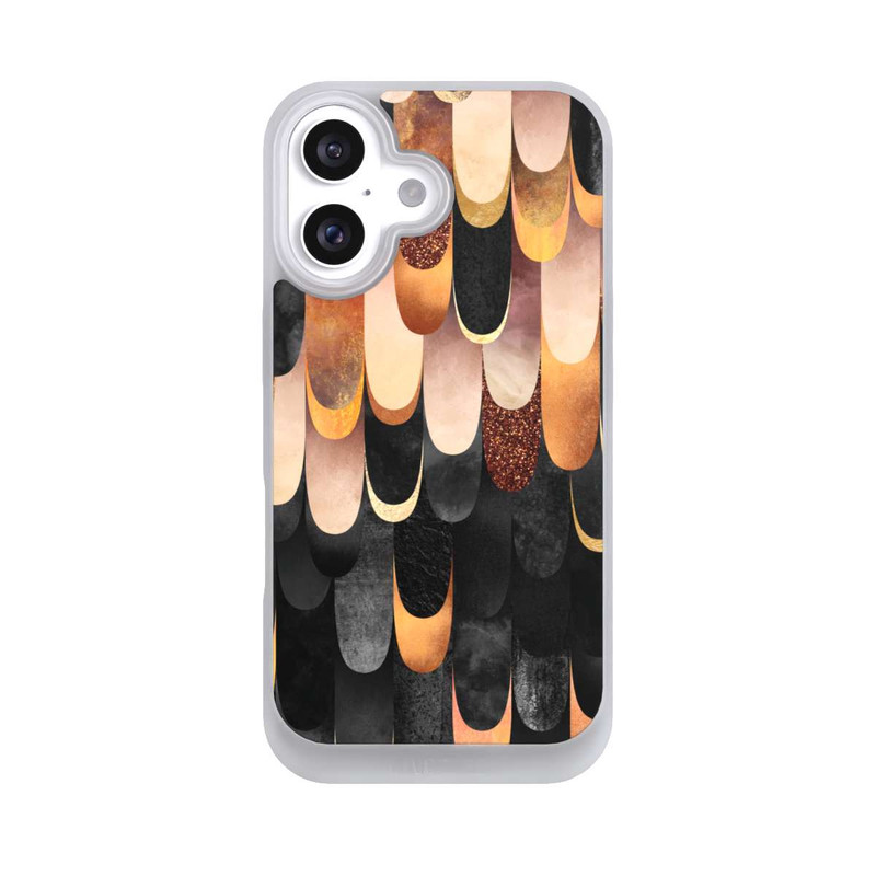 iPhone 16 NIVOpure Gefiedertes Kupfer und Schwarz