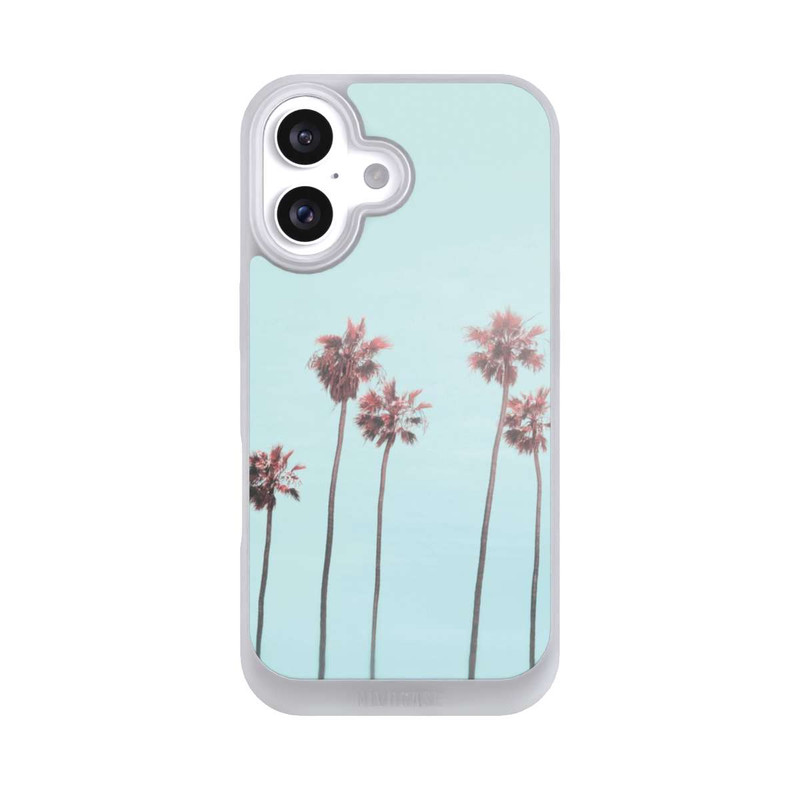 iPhone 16 NIVOpure Hellrosa Strandpalme Paradies