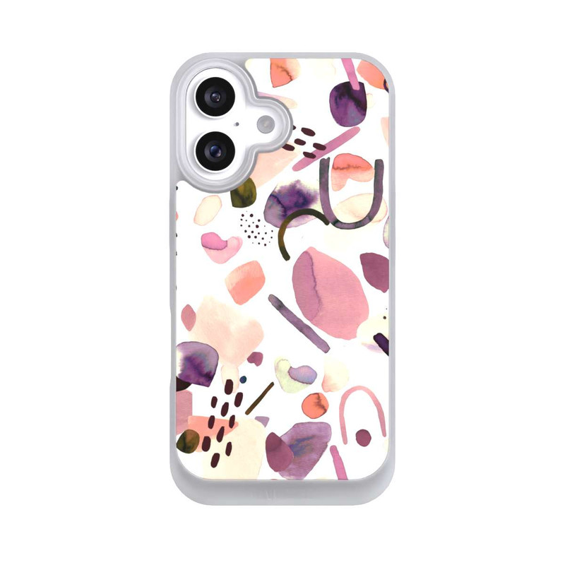 iPhone 16 NIVOpure Abstrakte Formen aquarell lila