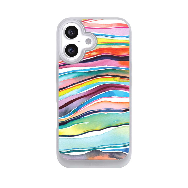 iPhone 16 NIVOpure Aquarell Achatschichten