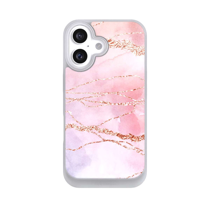 iPhone 16 NIVOpure Glitter Look Pink Girly Marmor