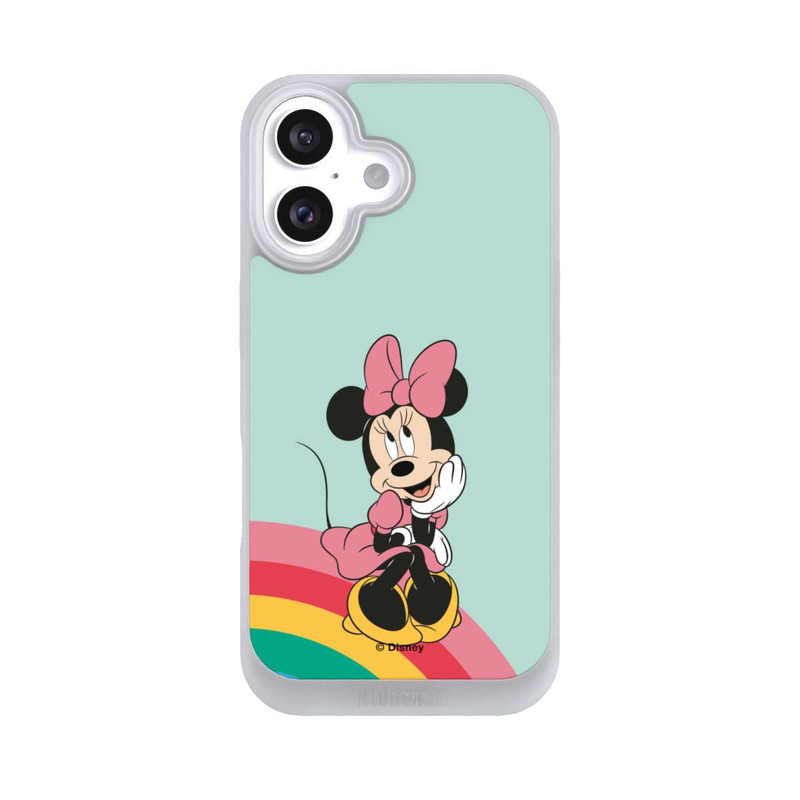 iPhone 16 NIVOpure Minnie Regenbogen Portrait