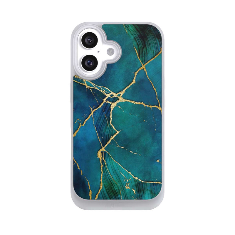 iPhone 16 NIVOpure Mineral glamour blue gold look