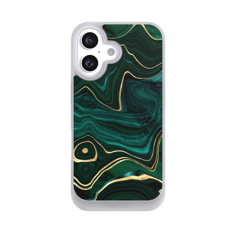 iPhone 16 NIVOpure Malachit Golddruck