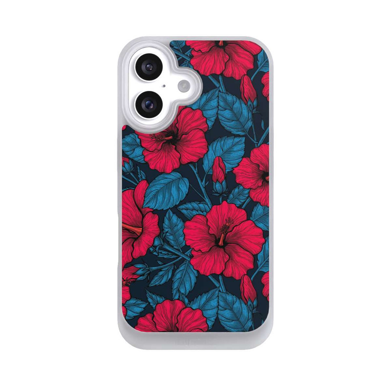 iPhone 16 NIVOpure Roter Hibiskus