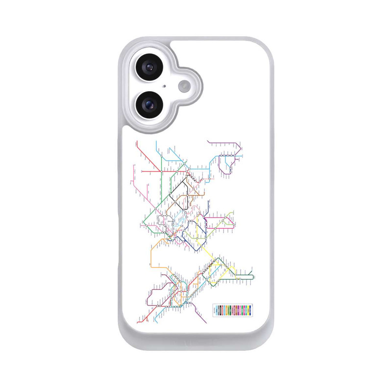 iPhone 16 NIVOpure Metro-Weltkarte