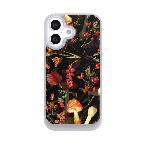 Apple iPhone 16 NIVOpure Mushroom Pattern Black