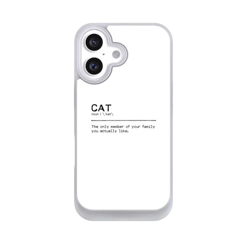 Apple iPhone 16 NIVOpure Zitat Katzenfamilie (englisch)