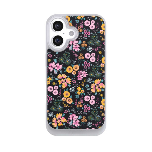 NIVOpure Kleine bunte Blumen Schwarz 2