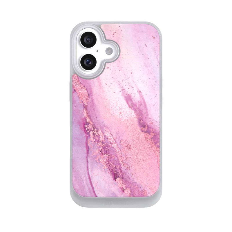 iPhone 16 NIVOpure Lila Marmorwand