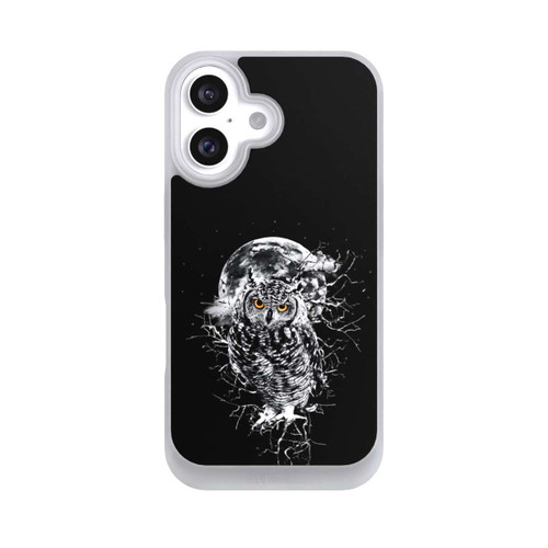 Apple iPhone 16 NIVOpure Eule in Schwarz/Weiß