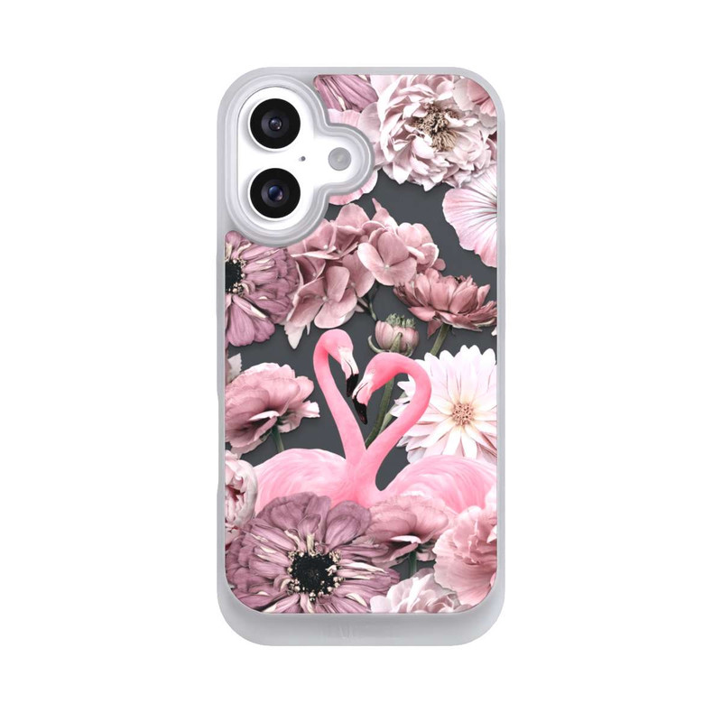 iPhone 16 NIVOpure Flamingos in Blumen Muster
