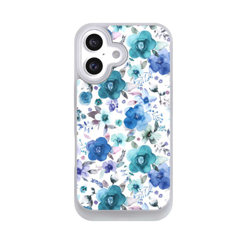 Apple iPhone 16 NIVOpure Winterblumensträuße Blau