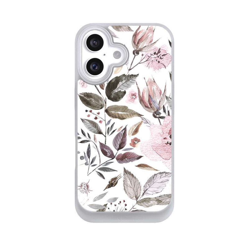 iPhone 16 NIVOpure Aquarell braune Rosenblüten