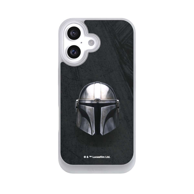 iPhone 16 NIVOpure Schwarzer Mandalorianer Helm