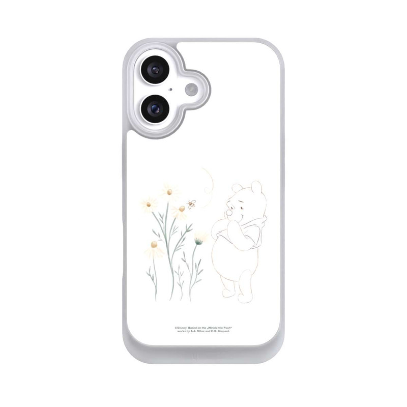 iPhone 16 NIVOpure Winnie Puuh sieht sich Gänseblümchen an