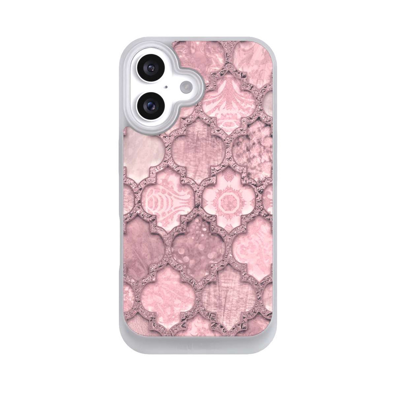 iPhone 16 NIVOpure Marokko Fliesen rosa